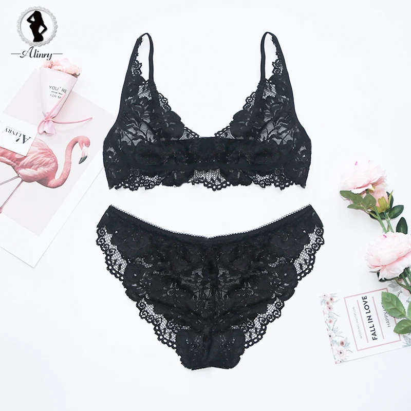 ALINRY сексуальный комплект с бюстгальтером кружево bralettes для женщин 3/4 чашки push up