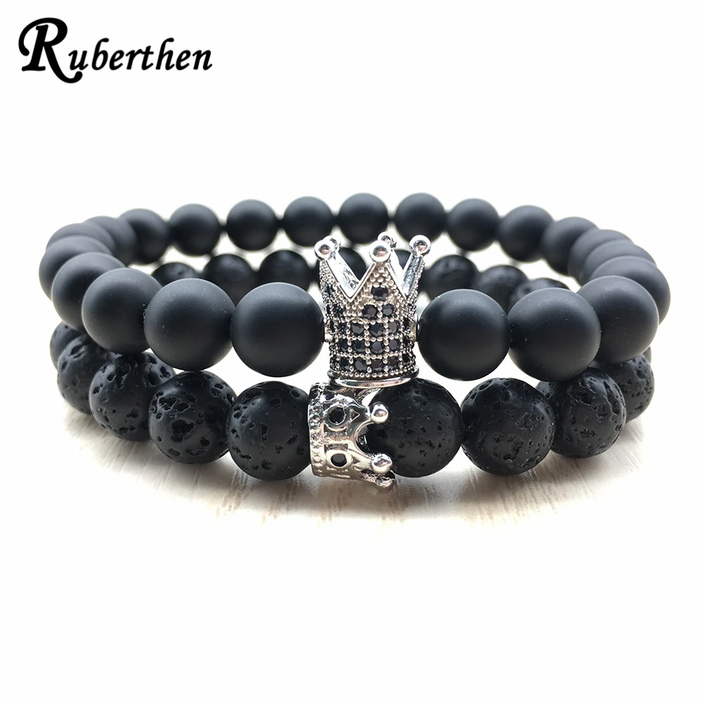Ruberthen 2018 новый дизайн Энергетический Браслет модный браслет из лавовой короны