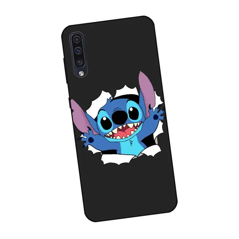 P213 стежка Magic черный силиконовый чехол для samsung Galaxy A6 A7 A8 A9 A10 A30 A40 A50 A60 A70 A80 A90 5G A20E