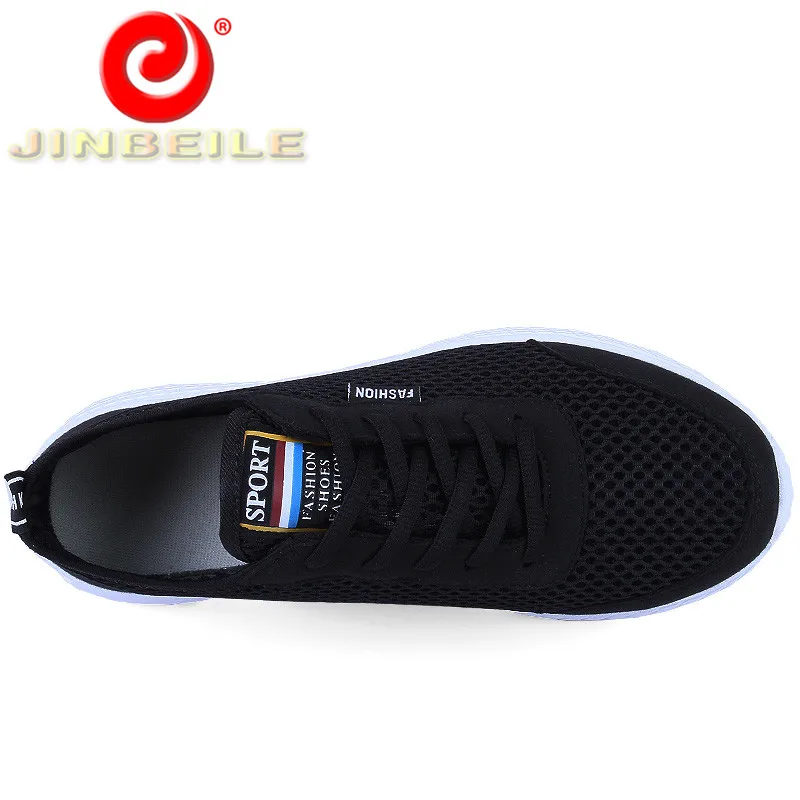 JINBEILE Ultra-light Summer Men Running Shoes Women Breathe Mesh Sneakers Outdoor Sports Big Size Couple | Спорт и развлечения