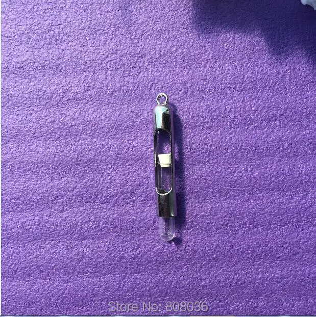 100 компл./лот diy лазерной трубки Заполняемые металлический медальон Стекло Клетка