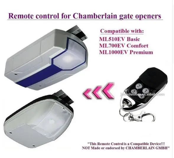 Пульт дистанционного управления для дверных открывателей chamэлементов ML510EV Basic