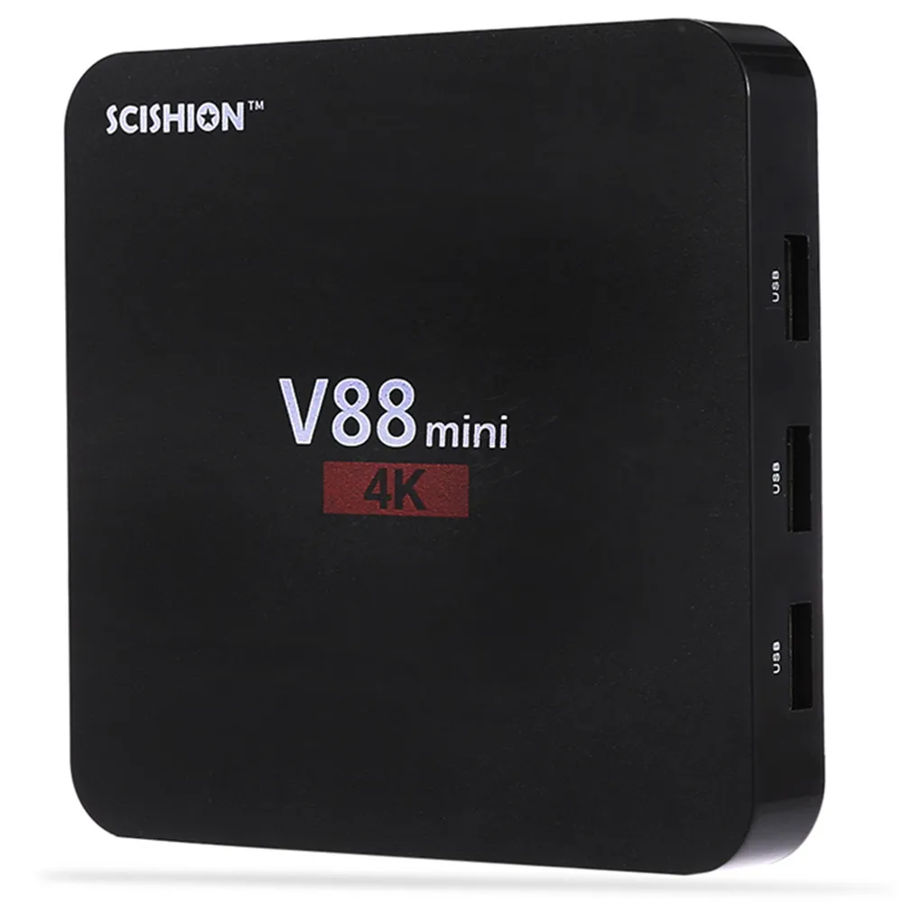 SCISHION V88 мини ТВ Box Android 6 0 RK3229 4 Core 1 ГБ Оперативная память + 8 Встроенная LAN 100 м HDMI1.4 Media