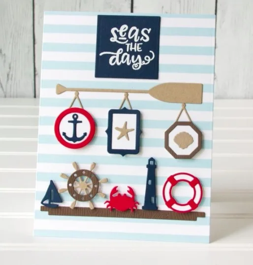 Якорь и ножницы штамп для резки металла из углеродистой стали скрапбукинга