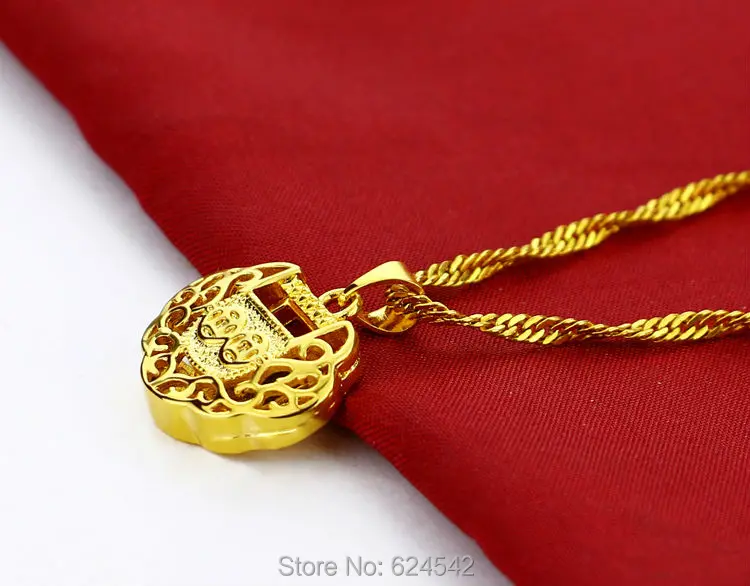 Новое Женское Ожерелье из золота 24k с изящными замками|necklaces gold|chain necklace pendantnecklace