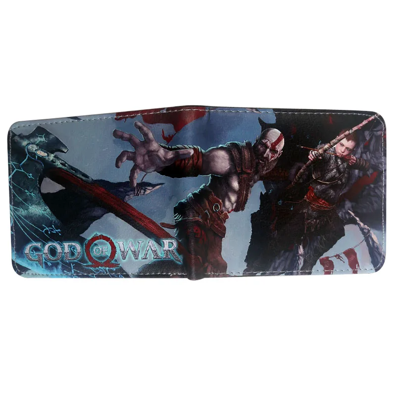 Мужской бумажник god of war ps4 держатели для кредитных карт мальчиков бумажники