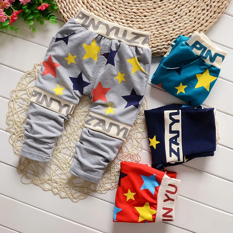 

2017 new baby pants Cotton High quality fashion 5 stars baby boy pants 0-3 year childen pants baby girls pants Children Wit