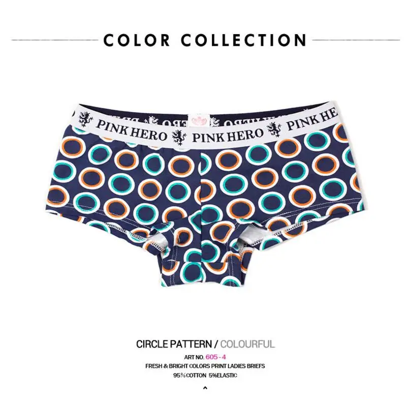 Pink Hero Для женщин Нижнее Бельё для девочек Трусики Шорты хлопковое ночное белье