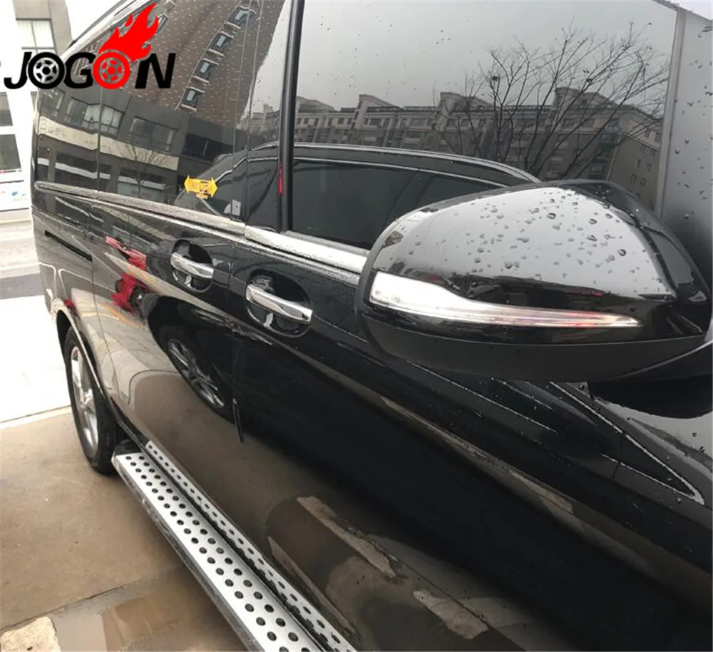 8 шт. дверные ручки из нержавеющей стали Накладка для Mercedes Benz V-CLASS V250 V260 V220 W447- стайлинга автомобилей