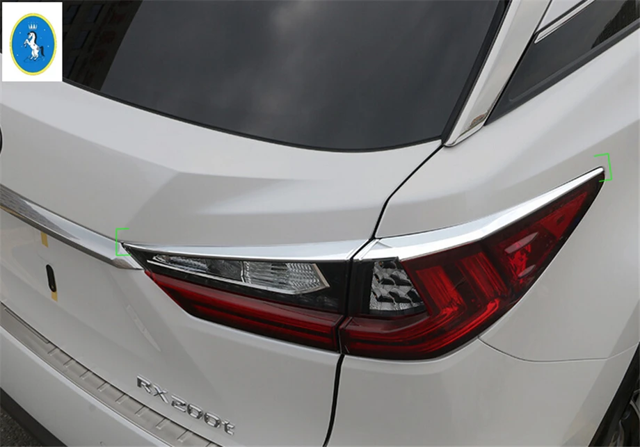 

Yimaautotrims Auto Accessory For Lexus RX RX450h 2016 2017 2018 2019 2020 Chrome Rear Trunk Lamp Lights Eyebrow Cover Trim