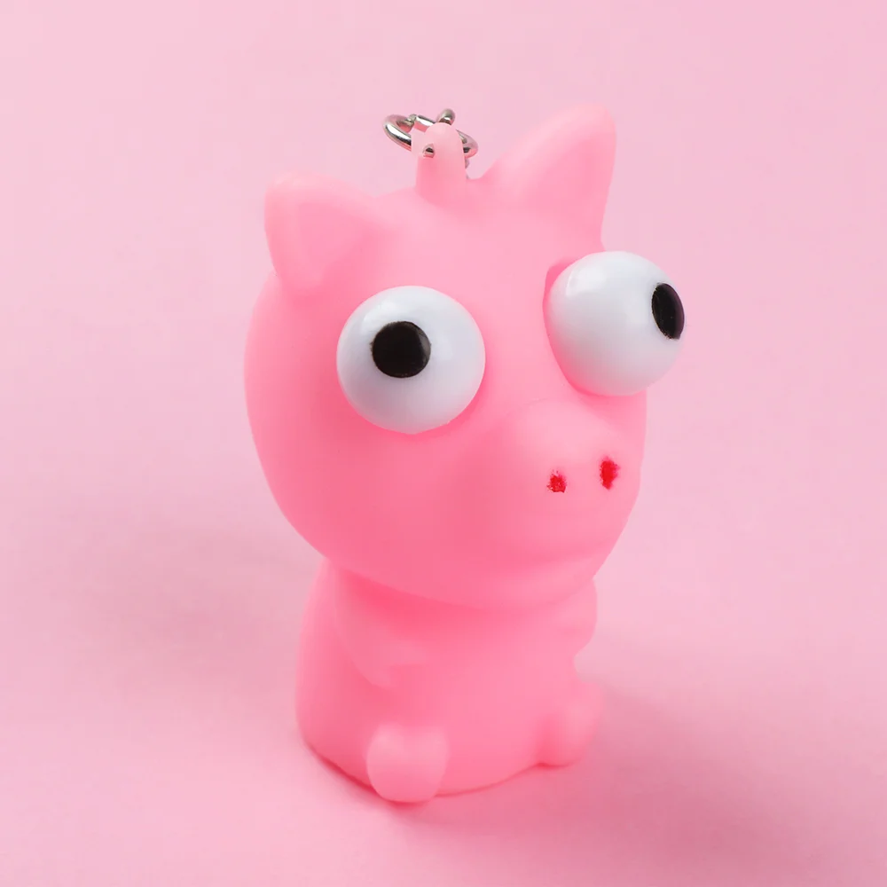 pink Новинка милый сдавливающий антистресс брелок игрушка из глаз кукла снятие стресса вентиляция случайная шутка декомпрессия забавные ювелирные изделия - Цвет: pink