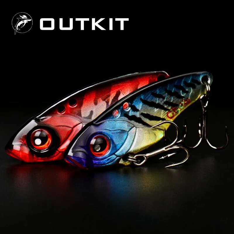 OUTKIT 1 шт. 40 мм 6 г 9 12 металлическая Вибрирующая рыболовная приманка кренкбейт для