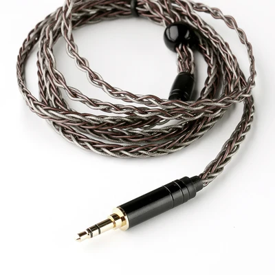 3.5mm BGVP 2,5/3,5/4,4 мм 6N 8 ядро «Холодное сердце» OCC+ серебро Фольга Смешанная Плетеный MMCX кабель для наушников для SE846 DM6 диметилглицын Hi-Fi наушники "сделай сам" - Цвет: 3.5mm