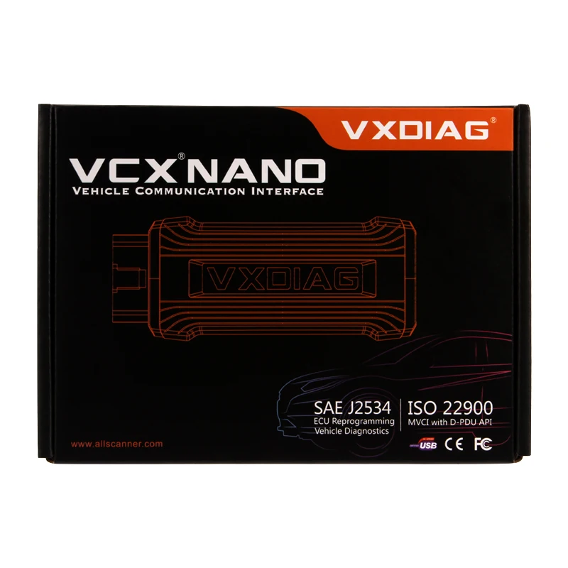 2018 новый выпущенный VXDIAG VCX нано диагностический инструмент для Volvo с многоязычной