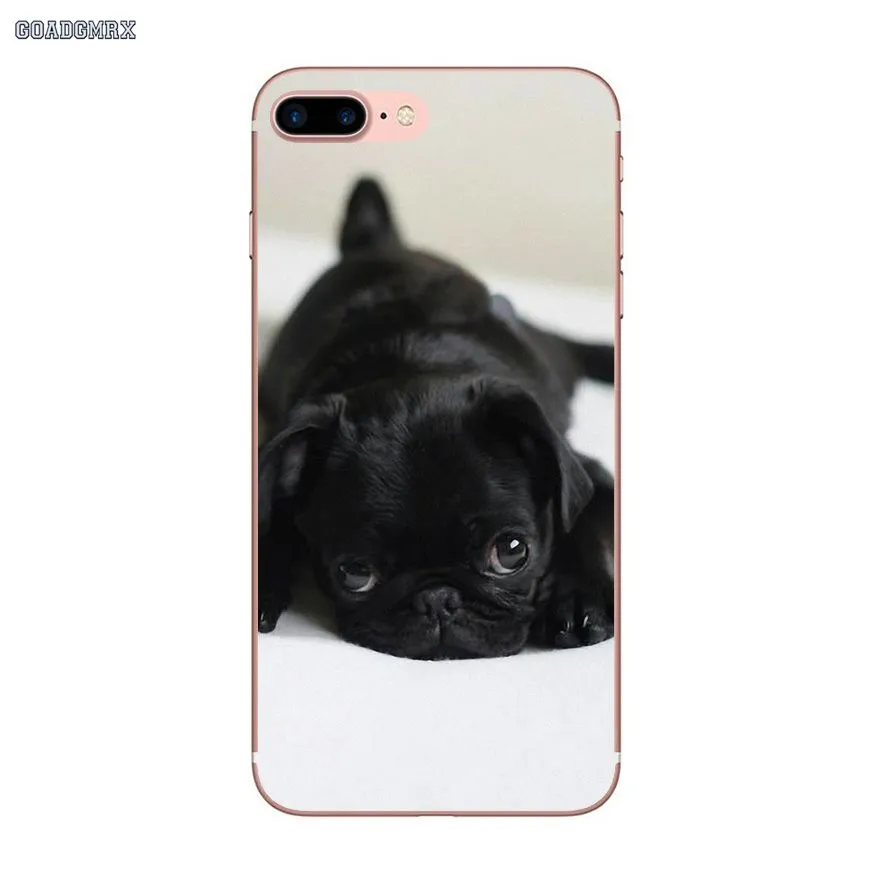 Animal Cute Pug Dog Silicone Phone Case Covers For Huawei GR3 2017 Mate 20 P30 Honor 7A Pro 7C 8C 7X 8X 9 Lite 10 Nova 2 2i 3 3i | Мобильные