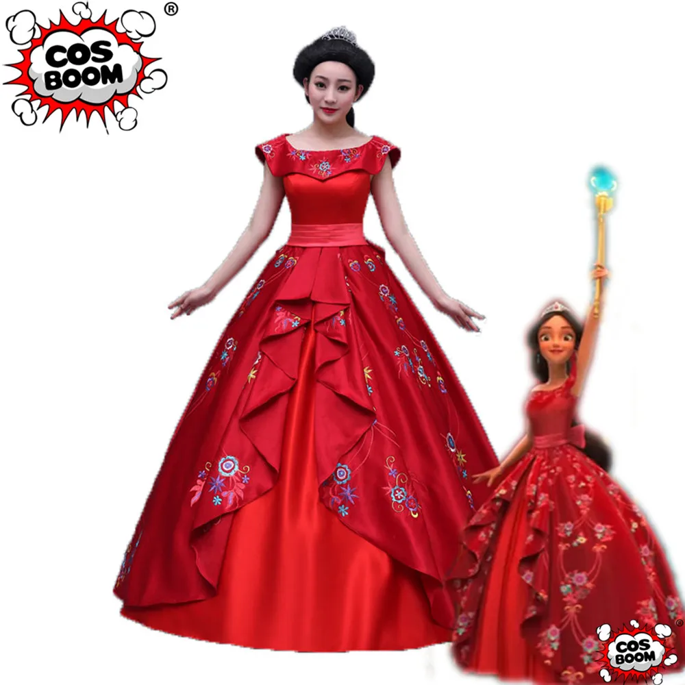 Женский карнавальный костюм COSBOOM Elena of Avalor вечернее платье с вышивкой костюм|cosplay