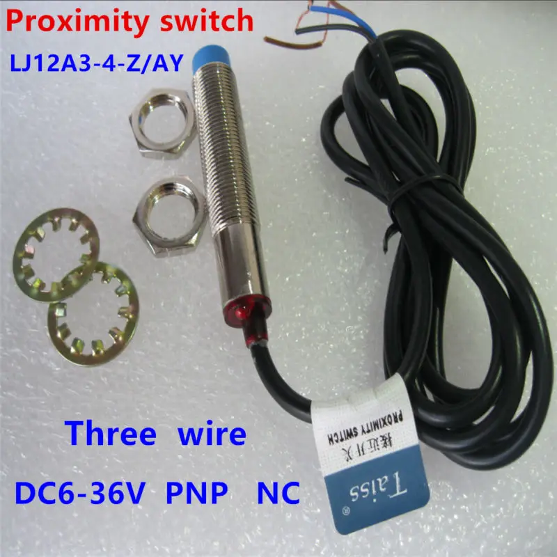 

10pcs M12 LJ12A3-4-Z/AY 4mm induction DC PNP NC metal sensor inductive proximity switch Screen shield type LJ8A3 sensor switch