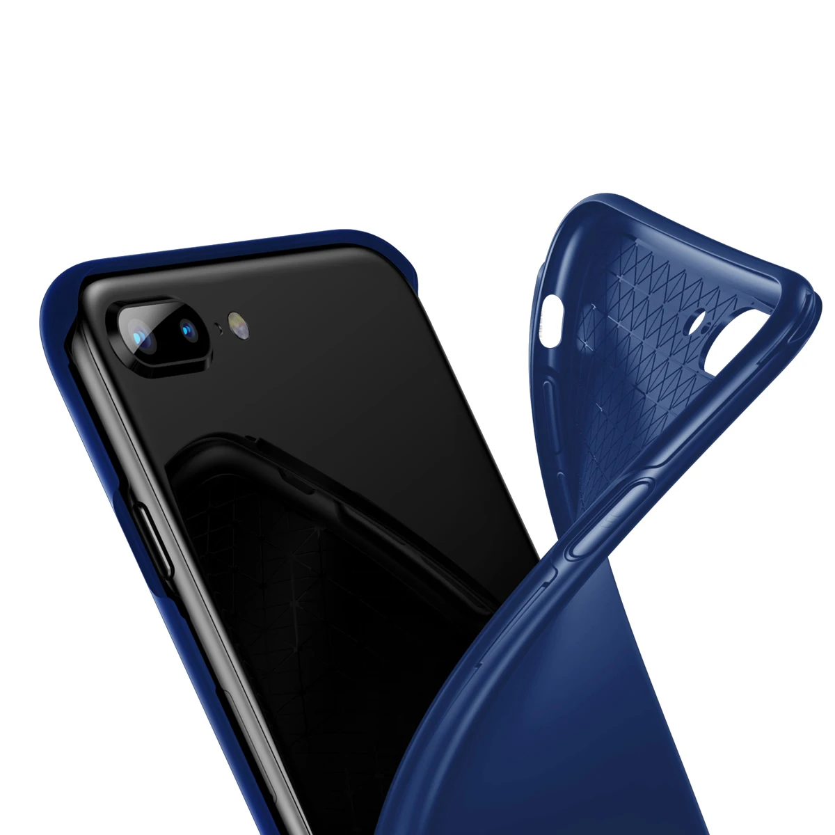 BASEUS для iphone 8 plus Роскошные полная защита матовая PC Combo крышка из закаленного