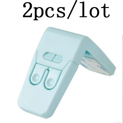 2pcs green 5 шт. пластиковая защита для детей, детские шкафчики, замок для ящиков, ящиков, дверей, терминаторов, безопасности, детские защитные замки - Цвет: 2pcs green