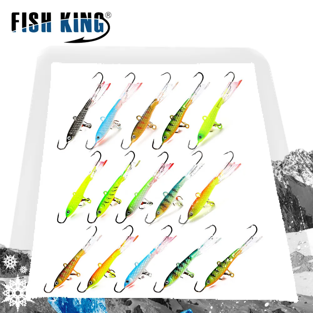 FISH KING 1 шт. зимняя приманка для подледной рыбалки свинцовая ловли рыбы смешанный