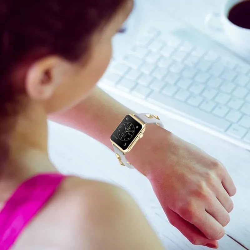 Ремешок из натуральной кожи для apple watch band 42 мм 38 браслет iwatch series 4/3/2/1 аксессуары