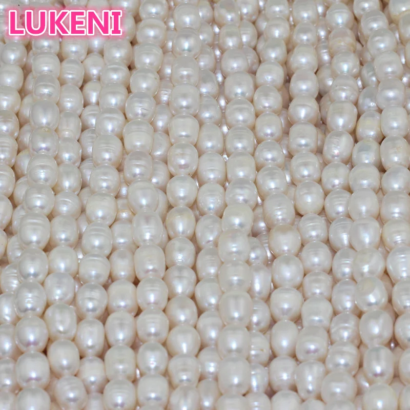 

Ожерелье из натурального пресноводного жемчуга 7-8 мм, сделай сам, полуготовое ожерелье, бесплатная доставка