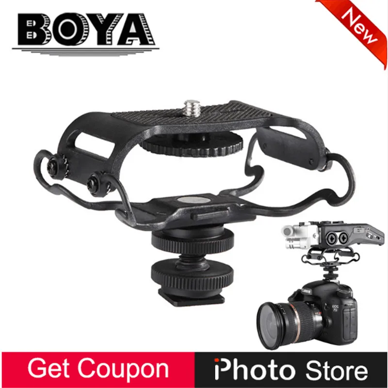 BOYA C10 амортизирующее крепление микрофона для увеличения H4n/H5/H6 sony Tascam DR 40 05