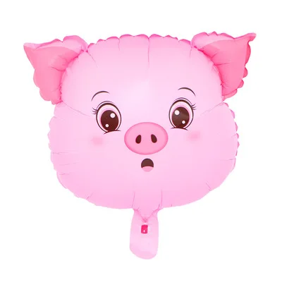 

10Pcs 18 inch cartoon aluminum film balloon Panda bear pig birthday decoration balloon