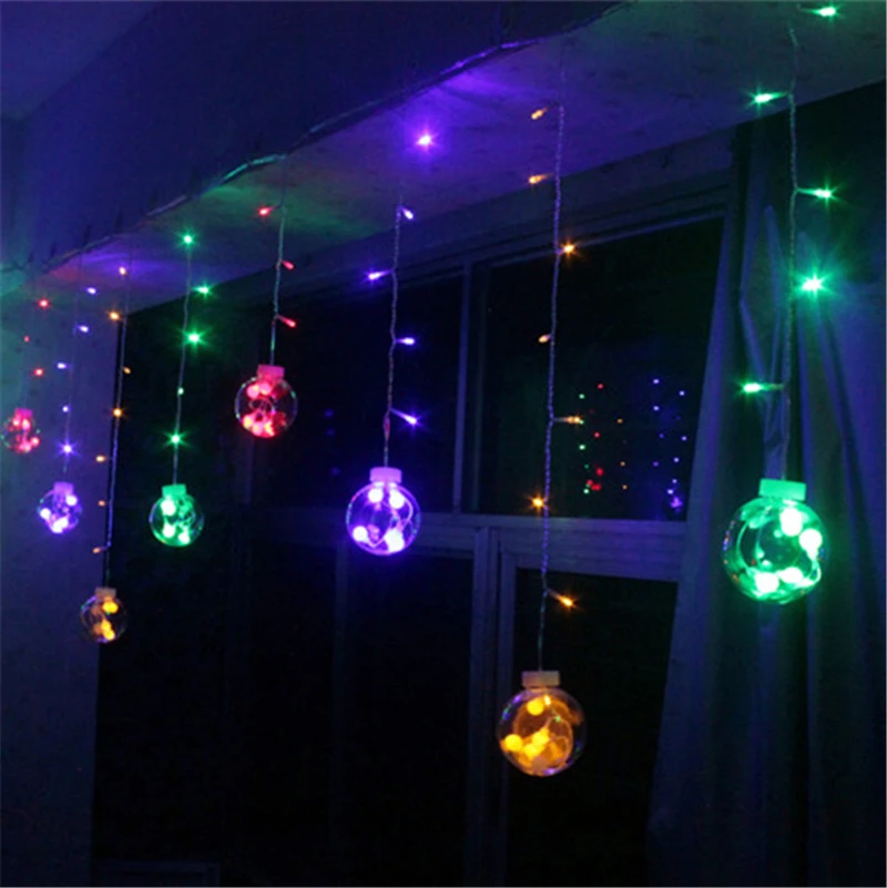 Свадебные украшения занавес светодиодный шариковый светильник пластиковый