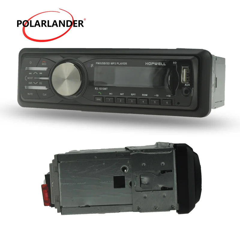1010BT 1Din Автомобильный стерео In-Dash MP3 Аудио плеер ЖК-экран FM-радио Bluetooth AUX Dual USB ISO RCA с