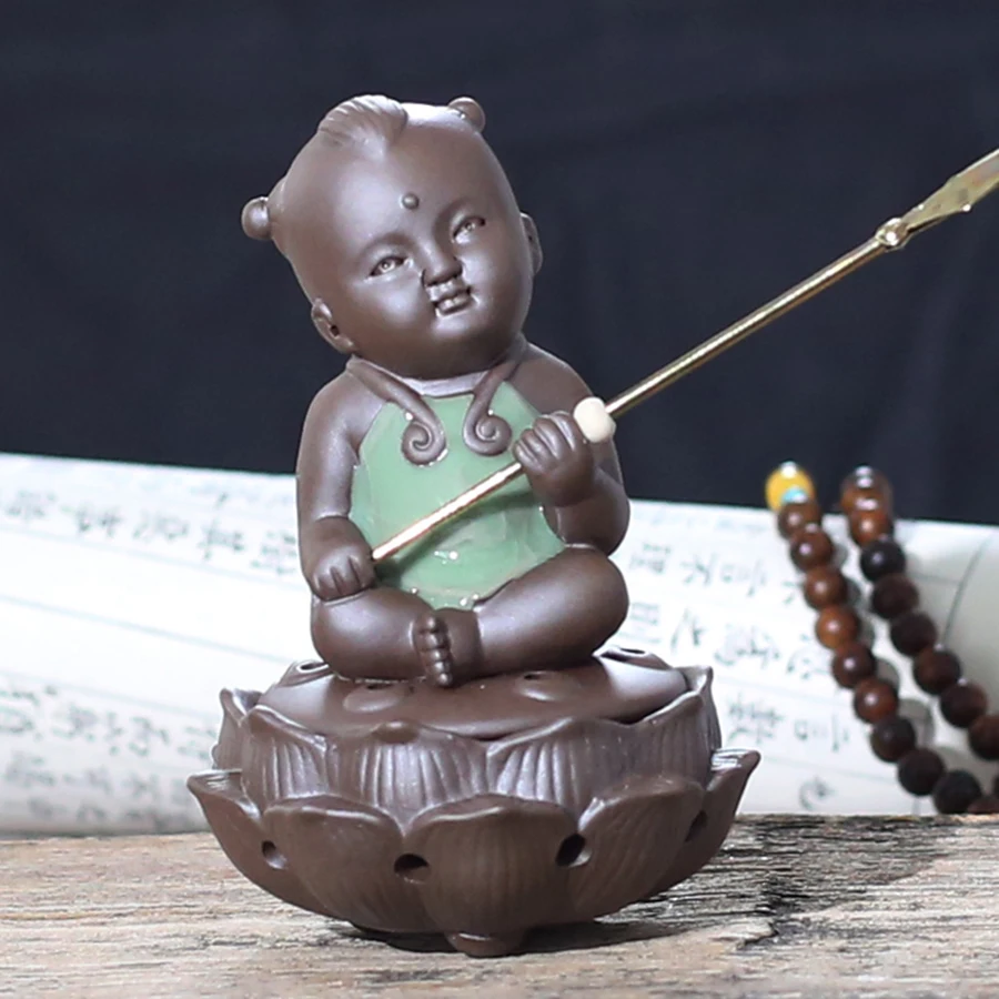 1 шт. маленькая горелка для благовоний Будды керамический Zen Ganesha держатель