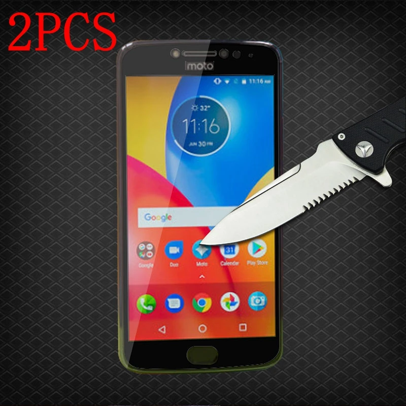 2 шт. полноэкранное закаленное стекло для Motorola Moto E4 Plus Защитная пленка