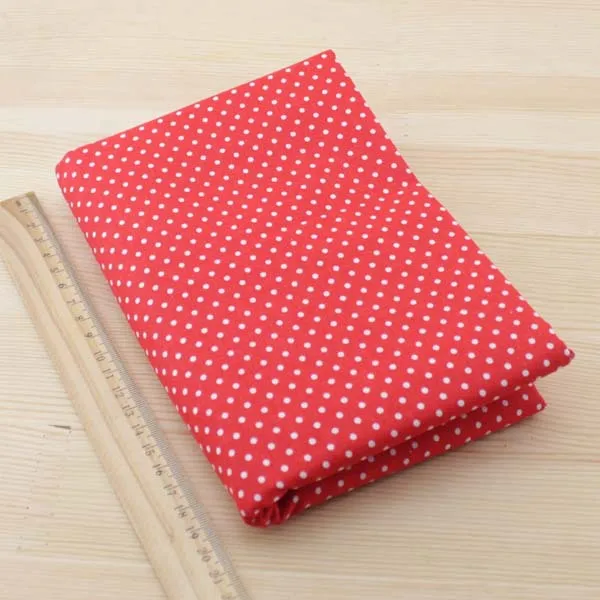 Новый 40*50 см 5 шт. радостное красный ситец Ткань telas Комплект DIY Лоскутная