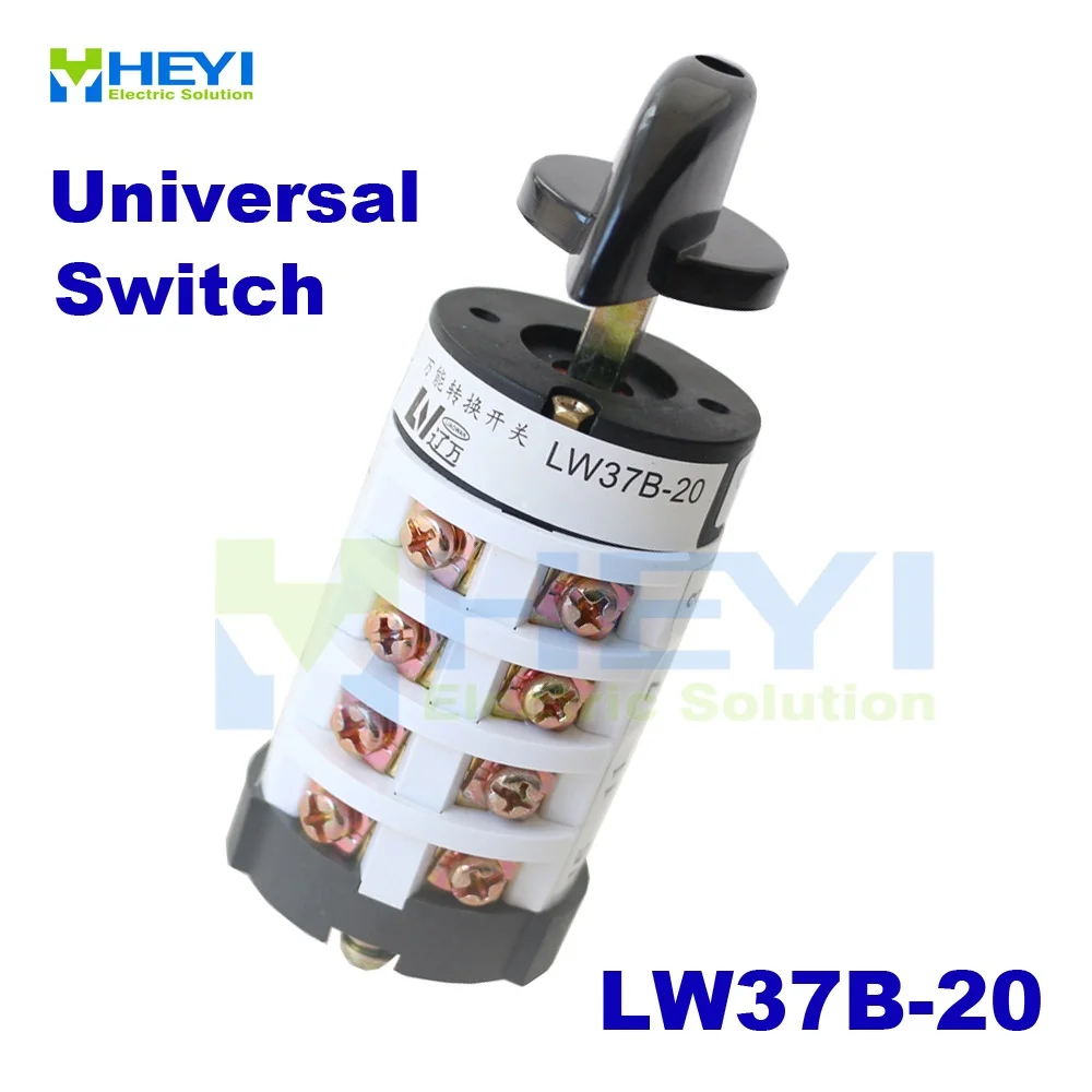LW37B-20 поворотный переключатель 50/60Hz 6 положениями переключателя 16 терминалы сенсорный выключатель
