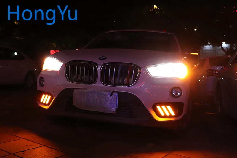 Дневные ходовые огни для BMW X1 F48 F49 2015 2019 светодиодный дневные противотуманные