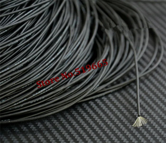 Мягкий силиконовый кабель 24AWG Красного/черного/желтого/синего цвета для
