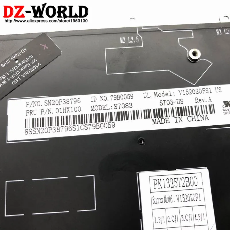 Новая Оригинальная английская клавиатура с подсветкой для Thinkpad X380 Yoga 4th 370