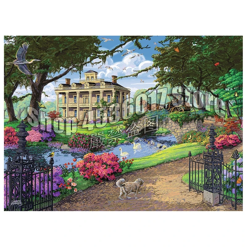 

Diamond Embroidery Castle & Palace Cabins Wall Art Diy Diamond Painting Cross Stitch Full Rhinestone Mosaic Decor Christmas