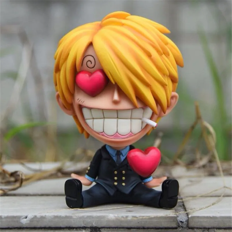 Sanji любит сердца сидящего Q Ver. Мини Экшн фигурка из ПВХ Семейная Игрушка Vinsmoke 9