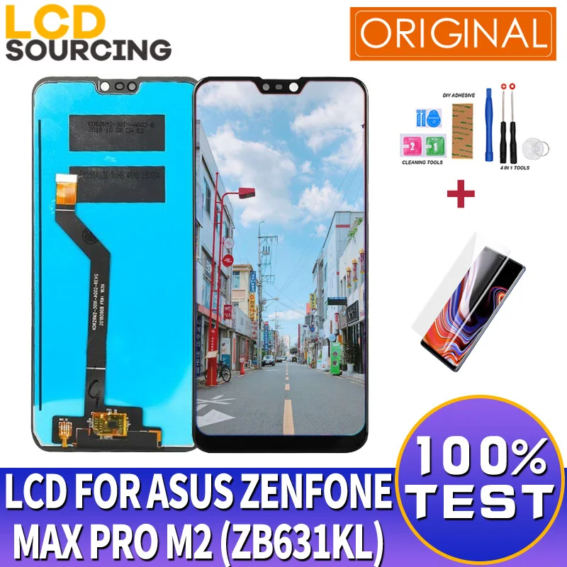 Оригинальный 6 3 &quotдля ASUS ZenFone MAX Pro M2 ЖК дисплей ZB631KL сенсорный экран дигитайзер