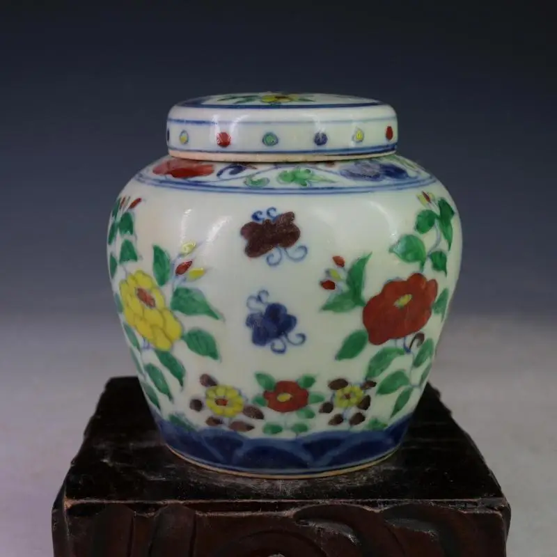 

Фарфоровый горшок под старину династии SongDynasty, цветная каменная бабочка, ручная роспись, коллекция и украшение, бесплатная доставка
