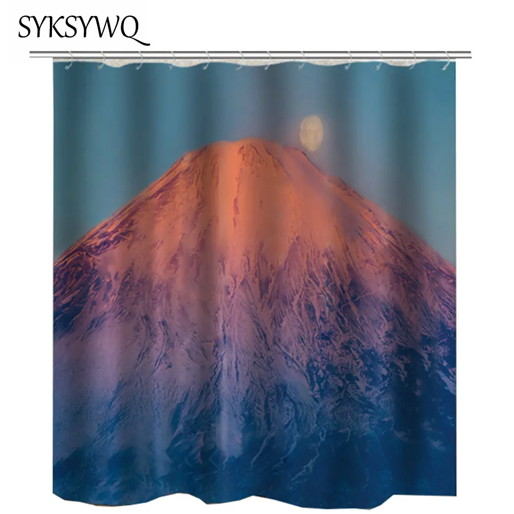 Mount Fuji Shower Curtain Japan Waterproof Bathroom Curtain Moon Rideau De Douche Blue Cortina Ducha Mountain Scenery View
Mount Fuji Shower Curtain Japan Waterproof Bathroom Curtain Moon Rideau De Douche Blue Cortina Ducha Mountain Scenery View