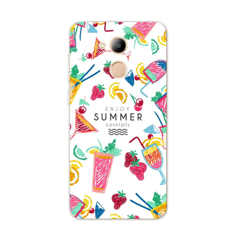Huawei Honor 6C Pro Case кремния собак и кошек мультфильм живопись ТПУ Мягкая задняя крышка