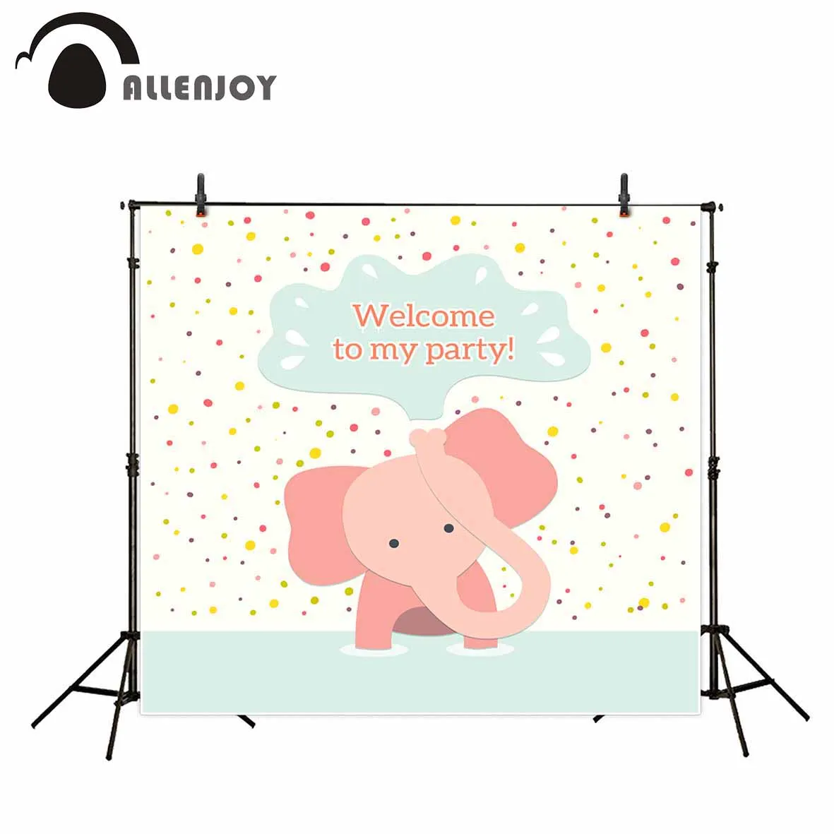 Allenjoy фон для фотосъемки пятна розовый слон милый мультфильм день рождения
