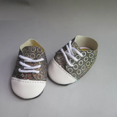 Одна пара, модные кукольные кроссовки, детская обувь для куклы, 45 см, американская кукла и аксессуары для новорожденных - Цвет: mg03 black