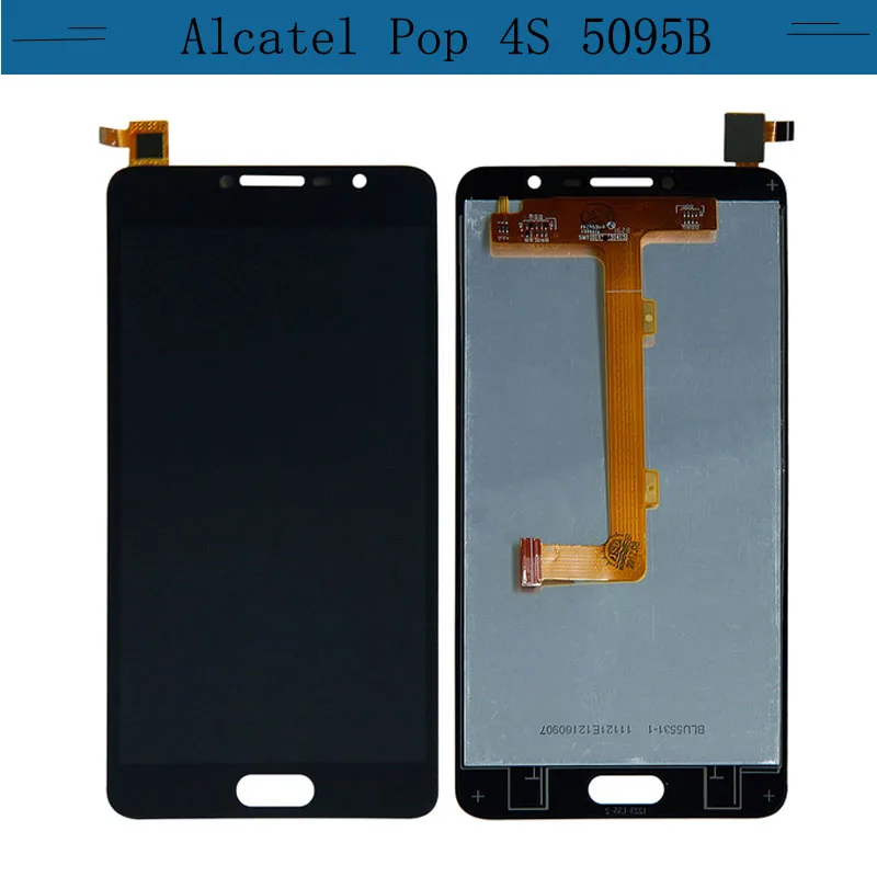 Высокое качество для Alcatel Pop 4S 5095B 5095I 5095K 5095L 5095 ЖК дисплей дигитайзер панель