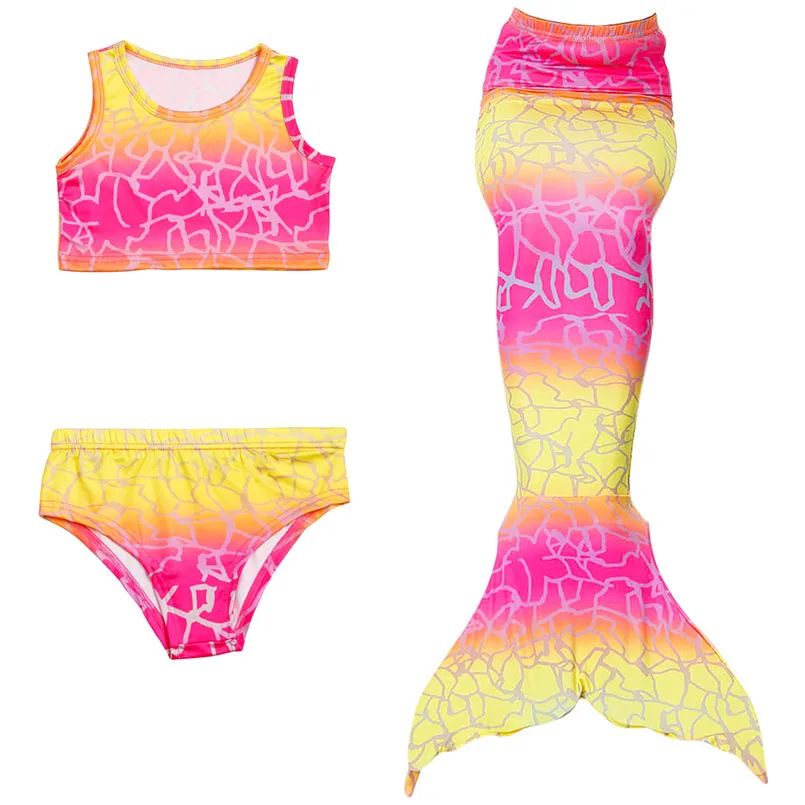 JP87 Swimsuit Купальник с хвостом Русалочки для девочек; Модный комплект бикини; детская одежда для плавания; маскарадные костюмы с хвостом русалки; пляжная одежда для плавания для девочек - Цвет: JP87 Swimsuit