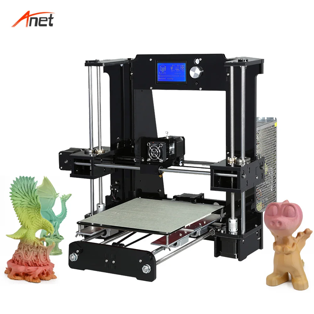 Anet Горячая продажа 3d принтер A8 A6 E10 E12 высокая производительность Imprimante Prusa i3 самый