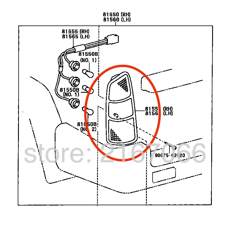 Задние фары для Toyota Land Cruiser PRADO 1996 1997 1998 1999 2000 2001 2002 |