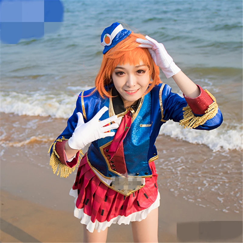 Костюм для косплея Love Live Sunshine таками Чика счастливечерние поезд тур Aqours